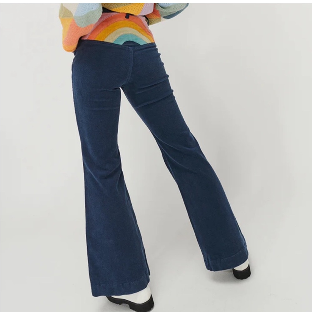 Corduroy rainbow booty flare leg pants!!!!!